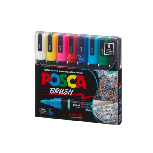Paint Marker Brush Tip - 8 Color Set