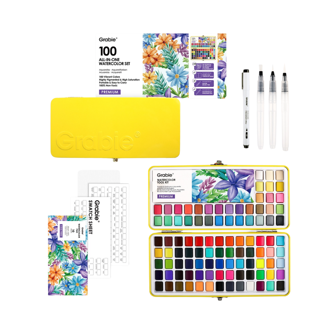 All-in-One Premium Watercolor Set of 100