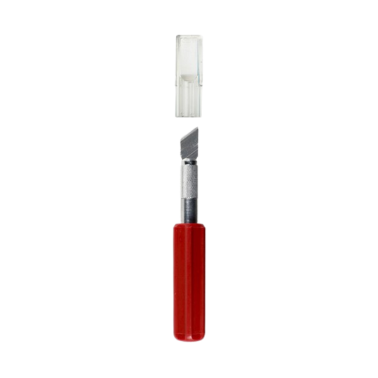 Excel Heavy Duty Plastic Red Handle Knife #K5 (Carded)