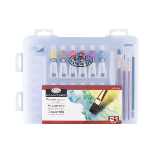 Royal Brush Watercolor Small Clearview Art Set - 21 Pc