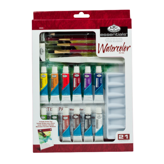 Royal Brush Essentials Watercolor Art Set - 21 Pc