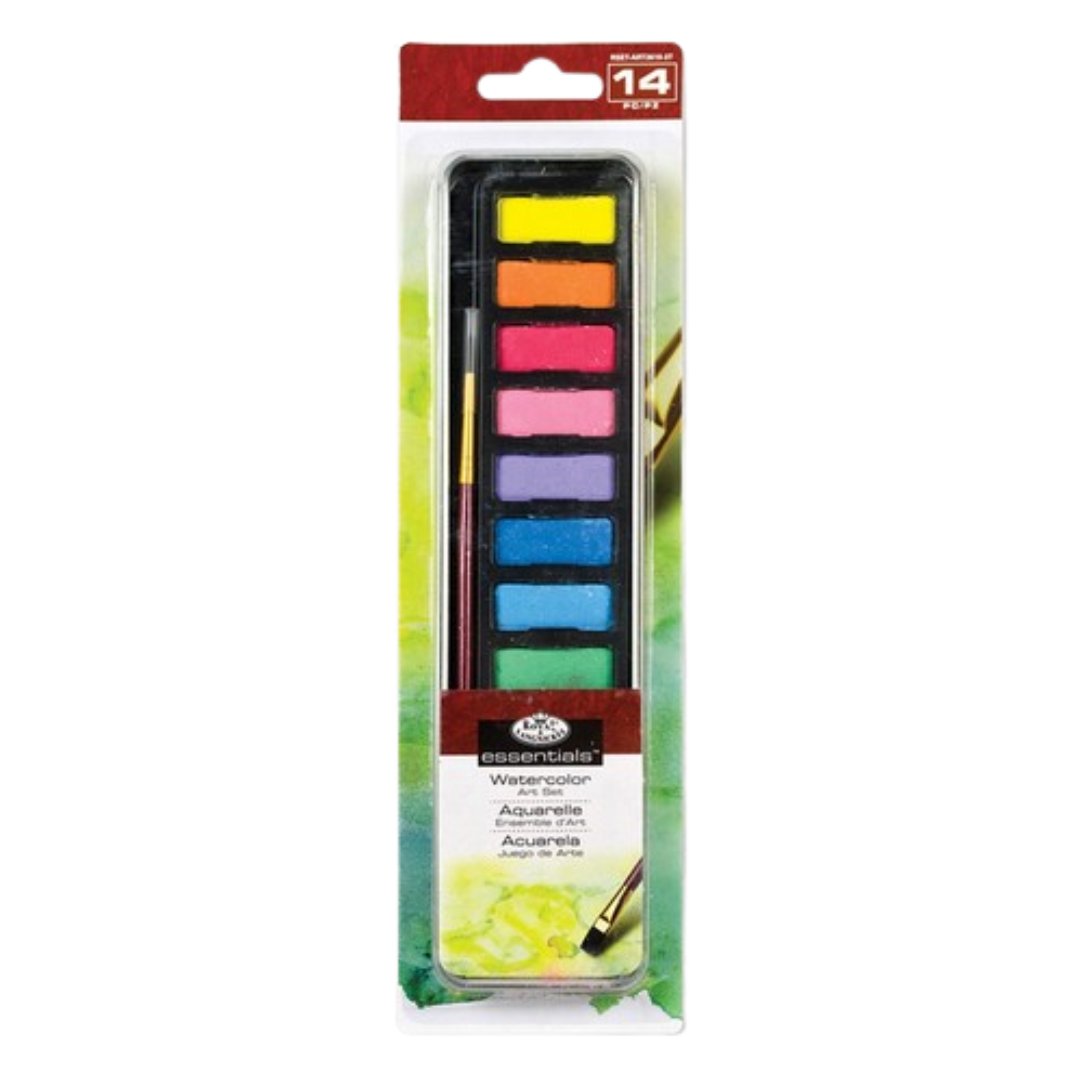 Royal Brush Mini Art Tin - Watercolor Painting Set (14 pc)