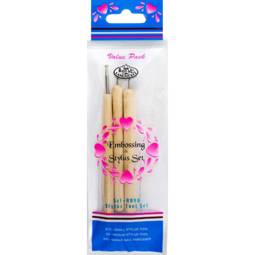 Royal Brush Embossing & Stylus Tool 3pc Set