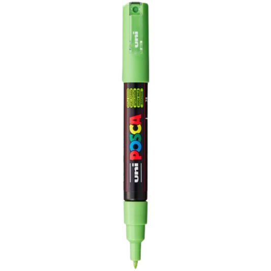 Posca PC-1M Acrylic Paint Marker – Extra-Fine Bullet Tip Apple Green