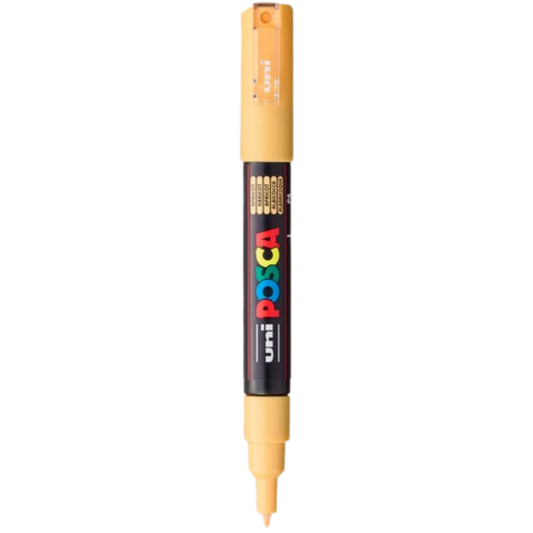 Posca PC-1M Acrylic Paint Marker – Extra-Fine Bullet Tip Apricot