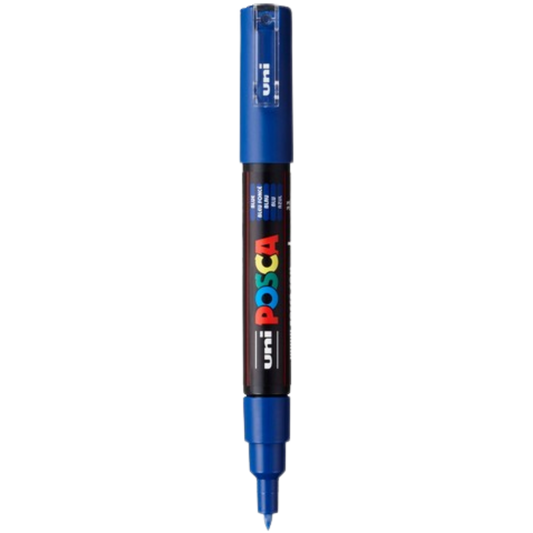 Posca PC-1M Acrylic Paint Marker – Extra-Fine Bullet Tip Blue
