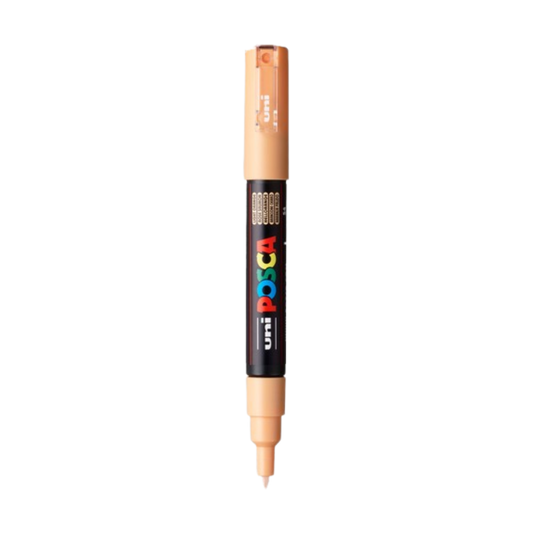 Posca PC-1M Acrylic Paint Marker – Extra-Fine Bullet Tip Light Orange