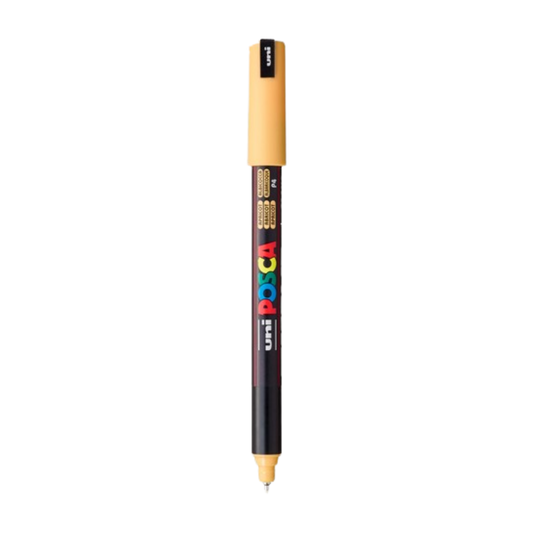POSCA PC-1MR Acrylic Paint Marker – Extra-Fine Metal Tip Apricot
