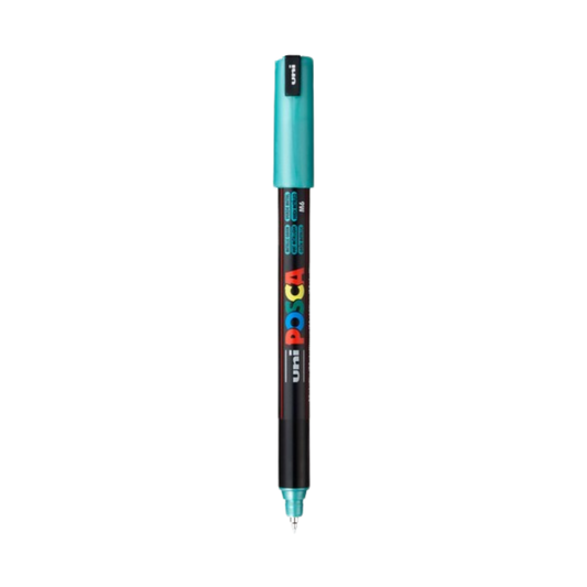 POSCA PC-1MR Acrylic Paint Marker – Extra-Fine Metal Tip Metallic Green