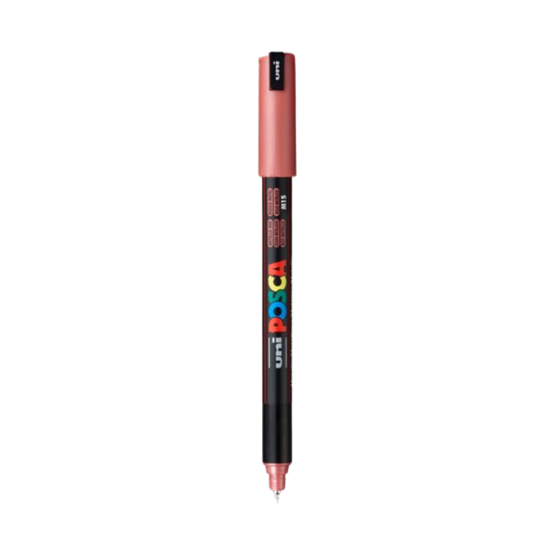 POSCA PC-1MR Acrylic Paint Marker – Extra-Fine Metal Tip Metallic Red
