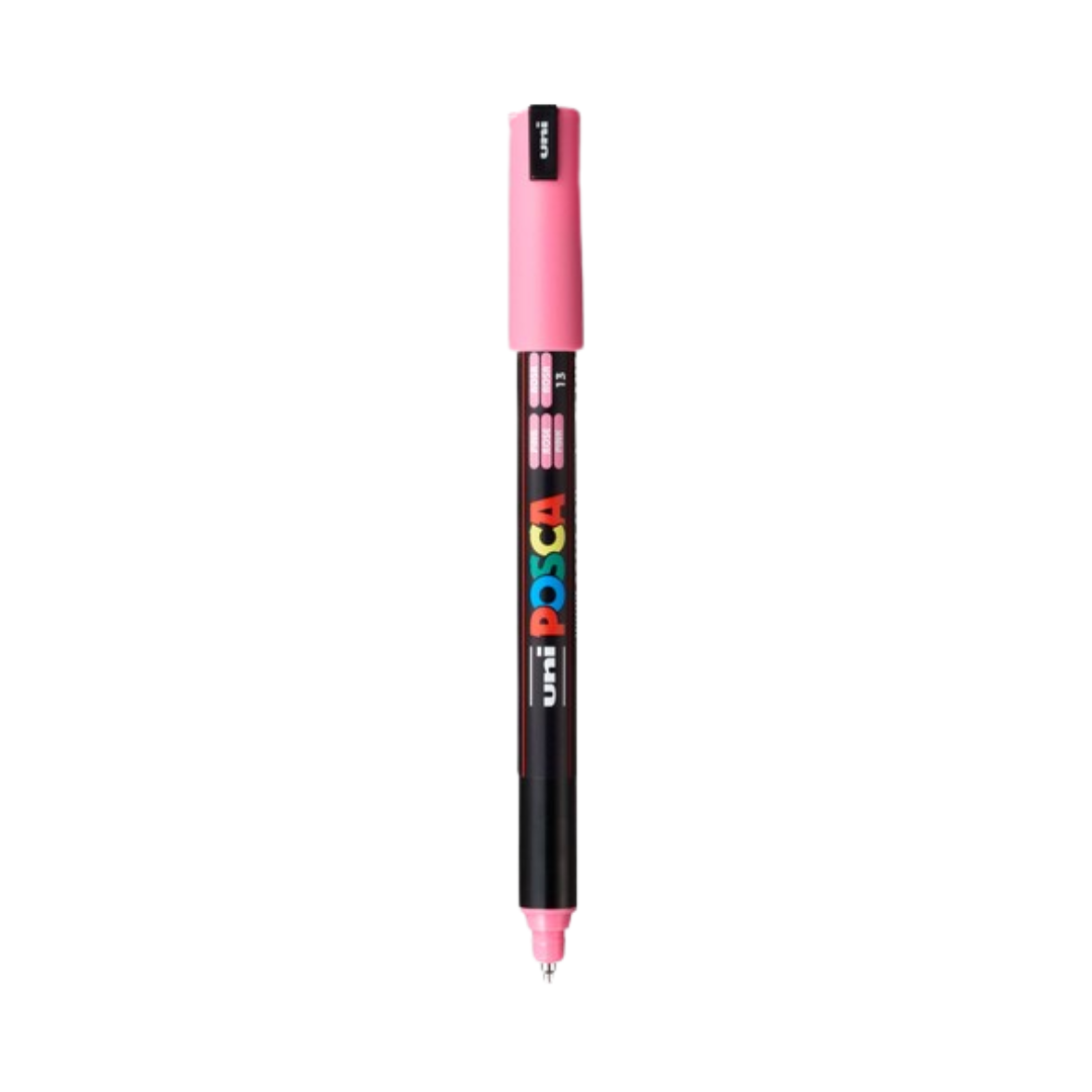 POSCA PC-1MR Acrylic Paint Marker – Extra-Fine Metal Tip Pink