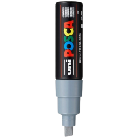 Posca PC-8K Paint Marker Broad Chisel Tip - Grey