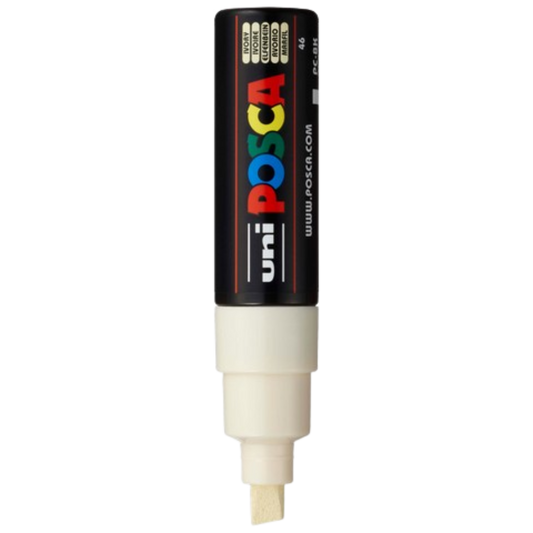 Posca PC-8K Paint Marker Broad Chisel Tip - Ivory