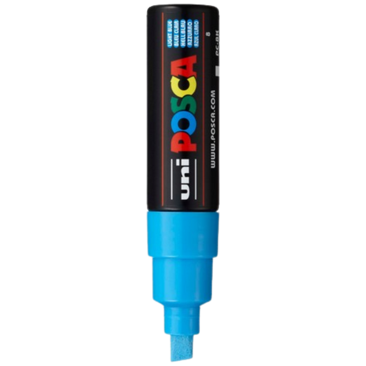 Posca PC-8K Paint Marker Broad Chisel Tip - Light Blue