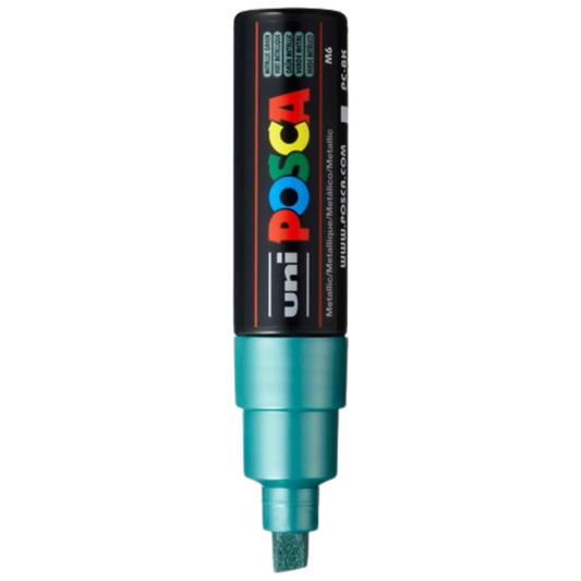 Posca PC-8K Paint Marker Broad Chisel Tip - Metallic Green