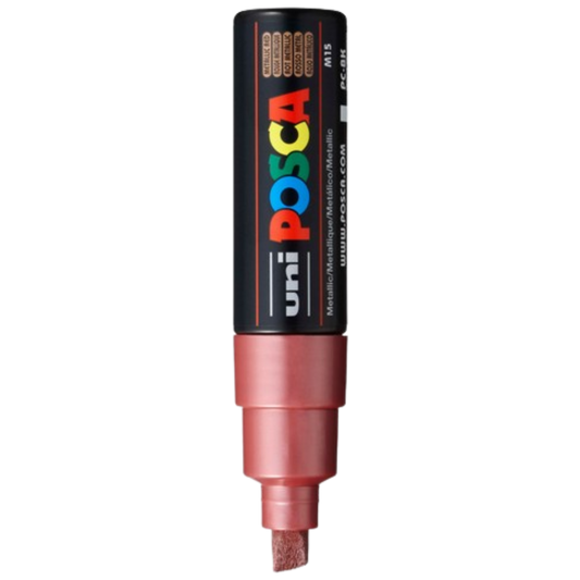 Posca PC-8K Paint Marker Broad Chisel Tip - Metallic Red