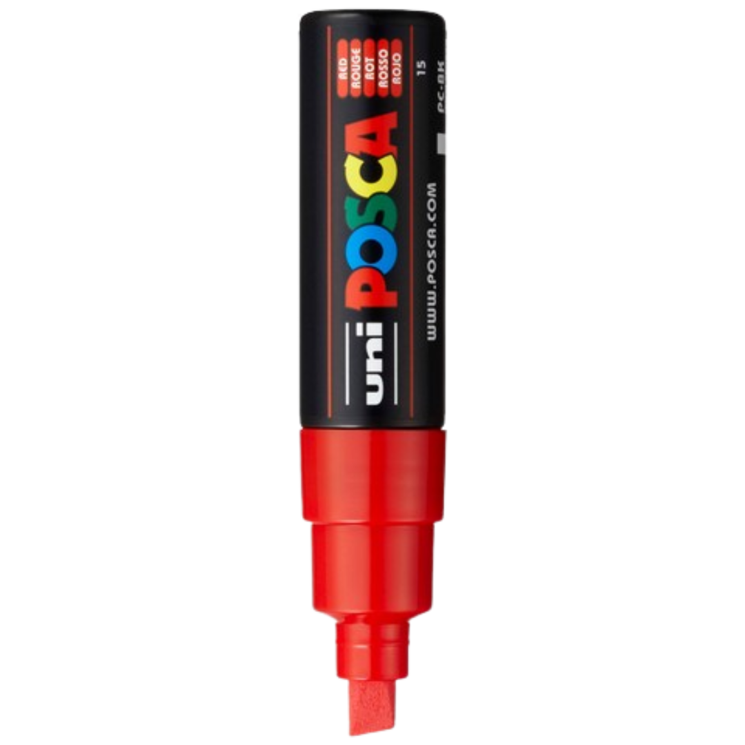 Posca PC-8K Paint Marker Broad Chisel Tip - Red