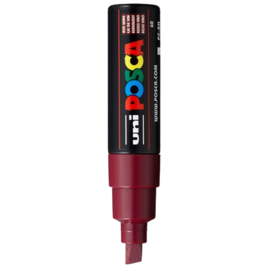 Posca PC-8K Paint Marker Broad Chisel Tip - Red Wine