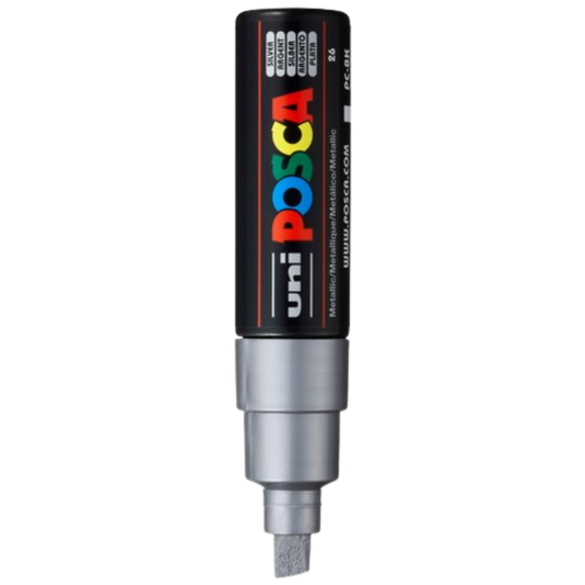 Posca PC-8K Paint Marker Broad Chisel Tip - Silver