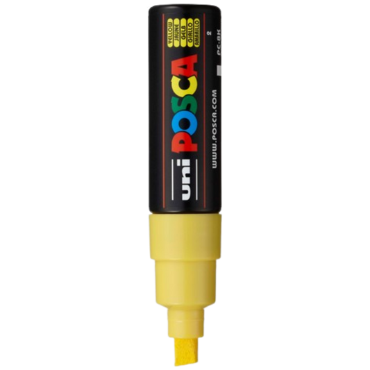 Posca PC-8K Paint Marker Broad Chisel Tip - Yellow