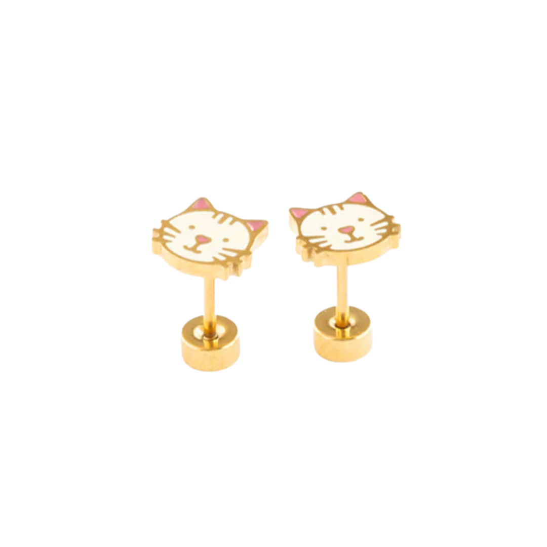 Cat Stud Earrings
