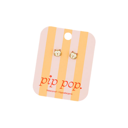 Cat Stud Earrings