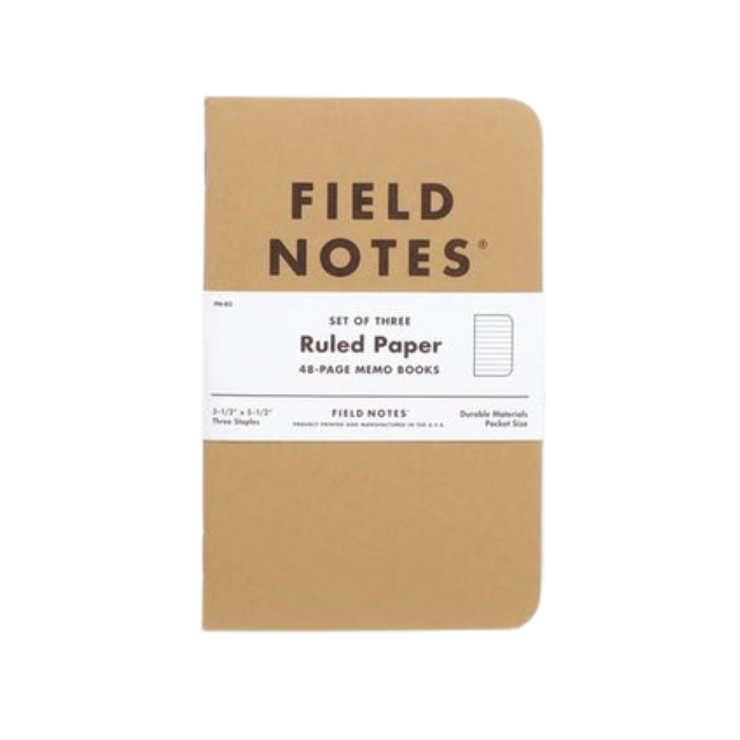 Field Notes Original Kraft 3-Packs - Ruled
