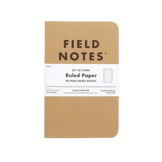 Field Notes Original Kraft 3-Packs - Ruled