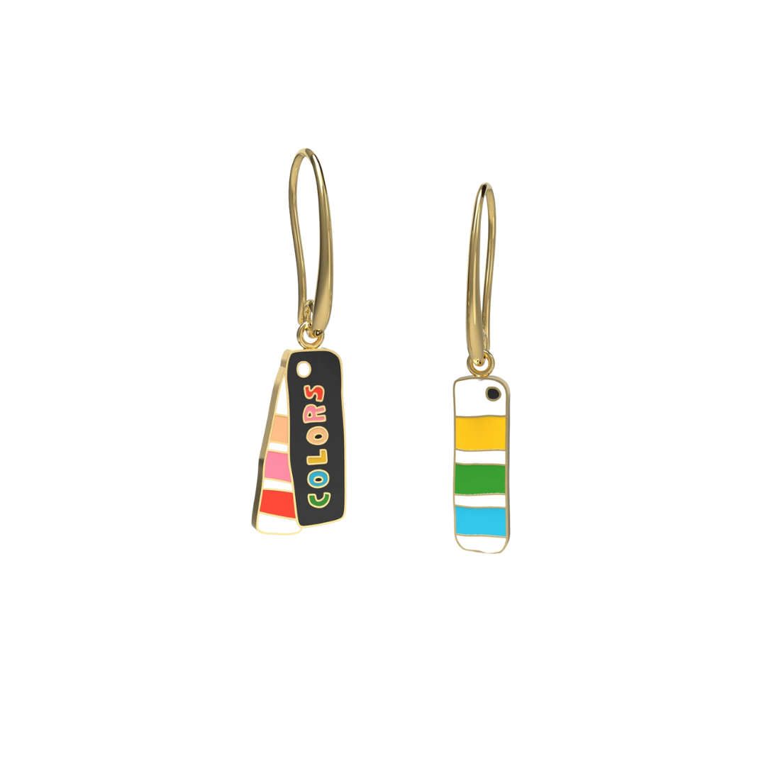 Colors Swatch Book Earrings