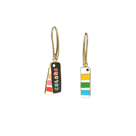 Colors Swatch Book Earrings