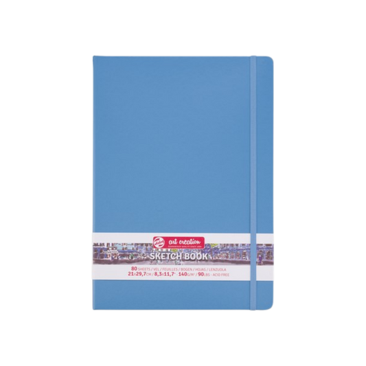 Talens Art Creation Sketchbook —  Lake Blue, 8.27 × 11.69 in