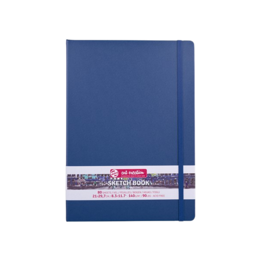 Talens Art Creation Sketchbook —  Navy Blue, 8.27 × 11.69 in