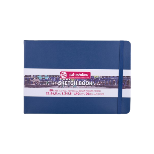 Talens Art Creation Sketchbook — Navy Blue, 8.27 × 5.83 in