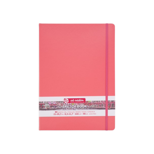 Talens Art Creation Sketchbook —  Coral, 8.27 × 11.69 in