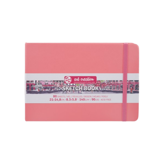 Talens Art Creation Sketchbook — Coral, 8.27 × 5.83 in