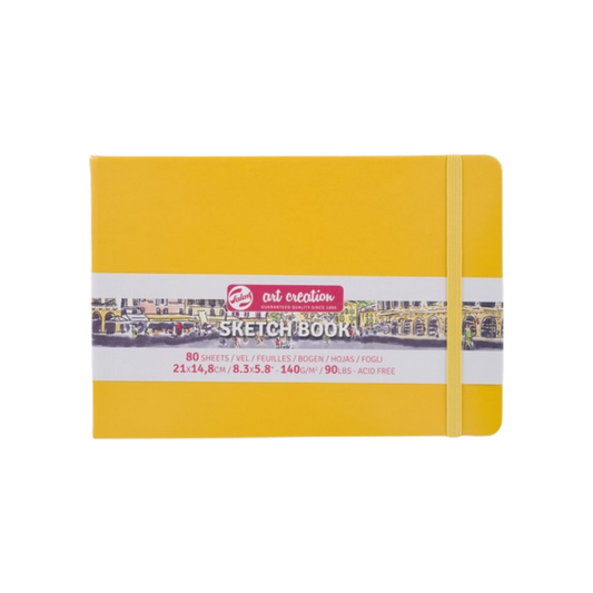 Talens Art Creation Sketchbook — Golden Yellow, 8.27 × 5.83 in