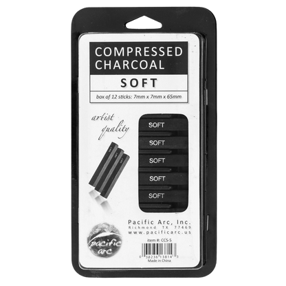 Compressed Charcoal Sticks – (12 Pack)