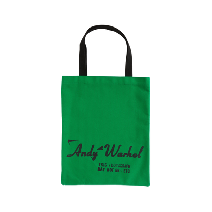 Warhol Soup Can Canvas Tote Bag — Green