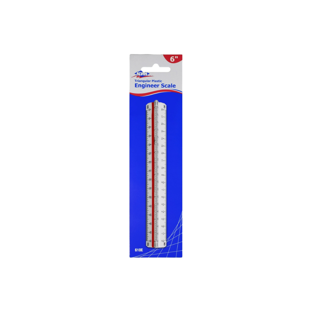 6" in Triangular Scale Rulers Architect / Engineer