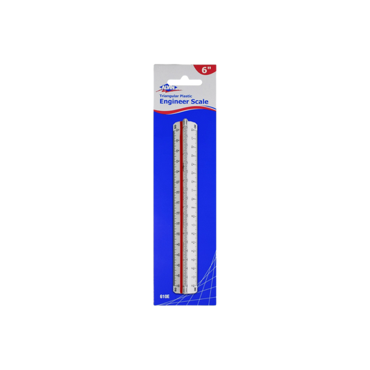 6" in Triangular Scale Rulers Architect / Engineer