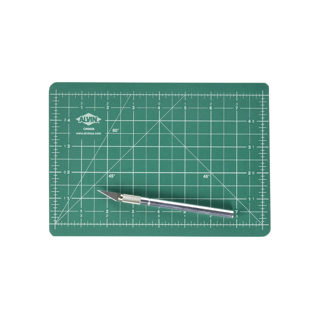 Cutting Mat Kit with Art Knife – 6" x 8.5"