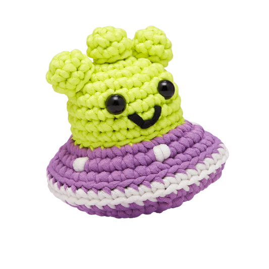 Wibbit the Neptunian Crochet Kit - Glows in the Dark!
