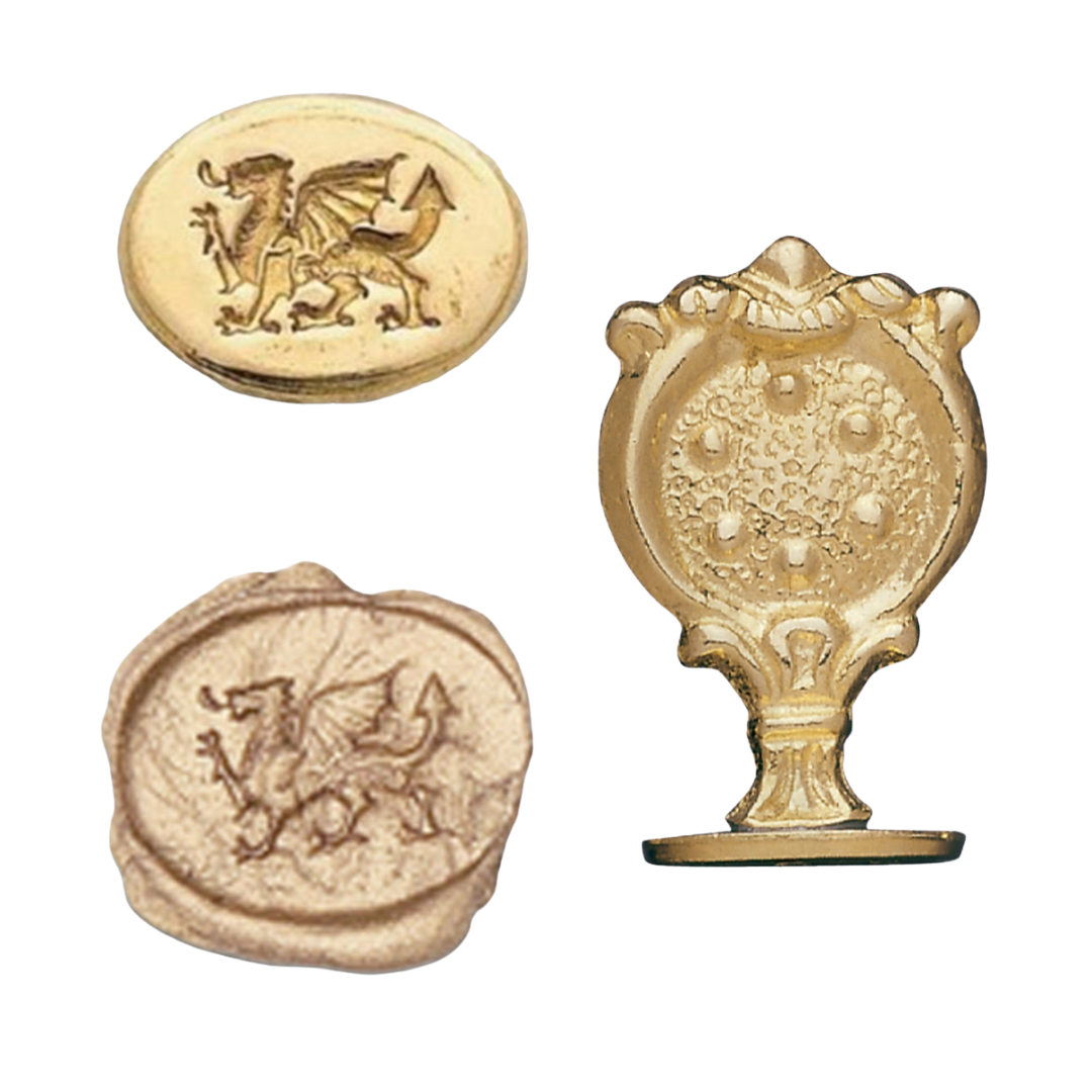 Florentine Brass Wax Seal Stamper — Welsh Dragon