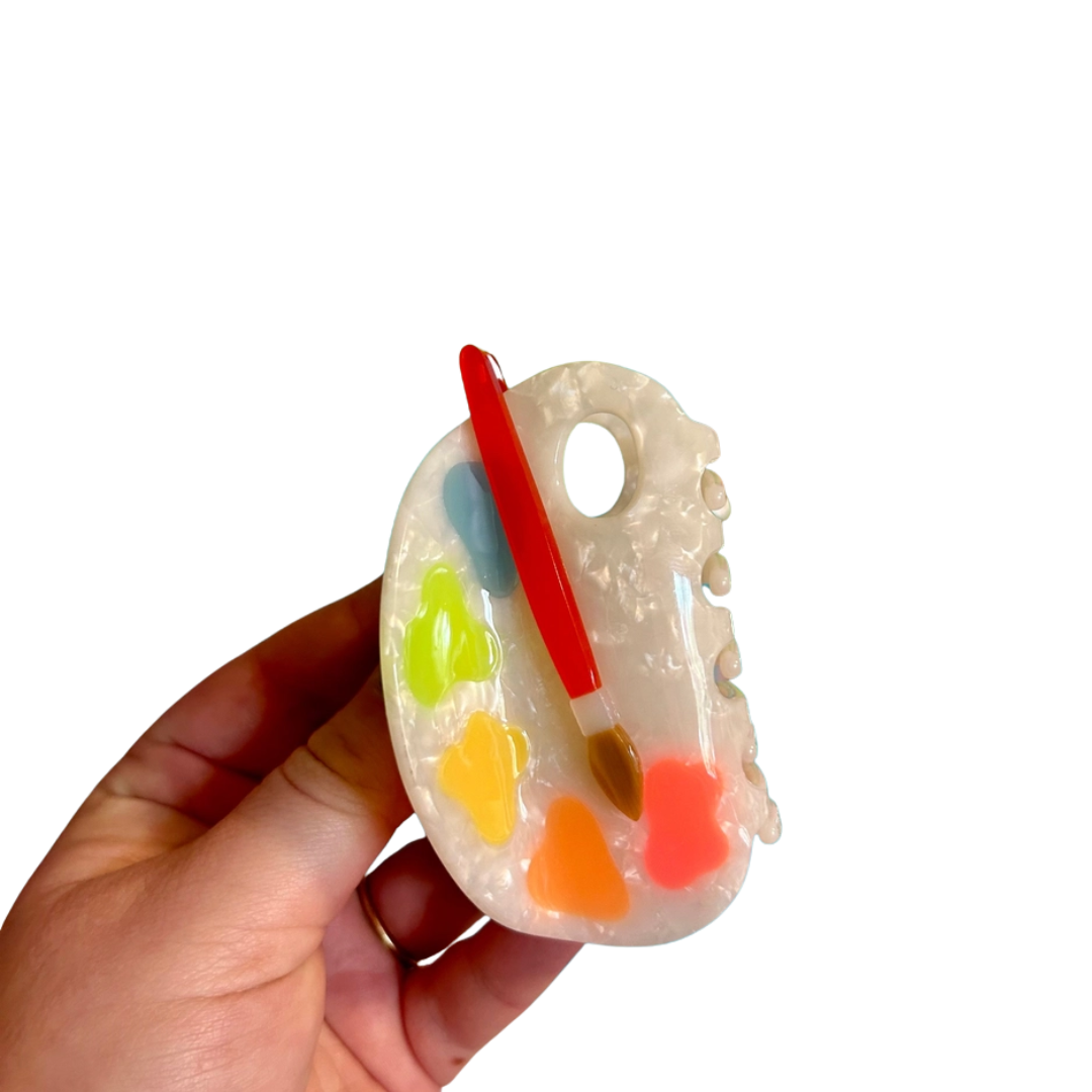 Paint Palette Hair Clip