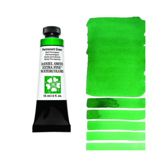 Daniel Smith Extra Fine Watercolor — Permanent Green (15 ml)