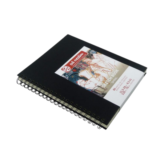 Talens Art Creation Spiral Sketchbook — Black, 5.5 × 8.26 in