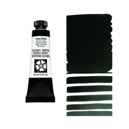 Daniel Smith Extra Fine Watercolor — Lamp Black