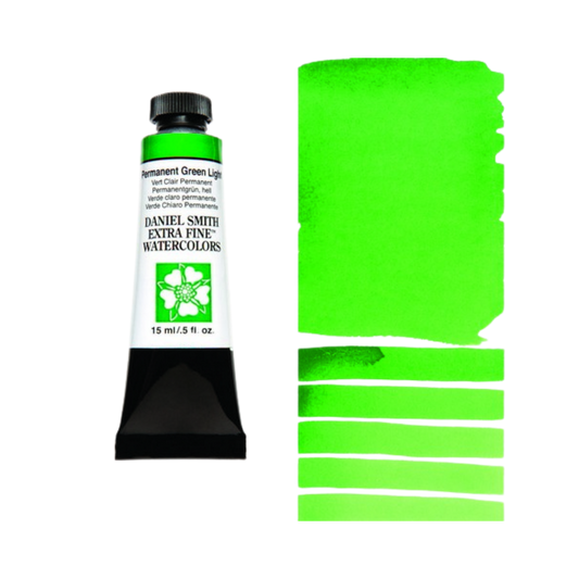 Daniel Smith Extra Fine Watercolor — Permanent Green Light