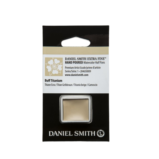 Daniel Smith Hand Poured Watercolor Half Pan — Buff Titanium