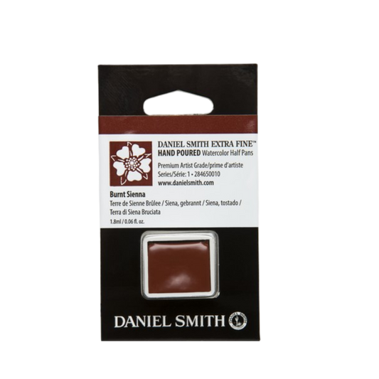 Daniel Smith Hand Poured Watercolor Half Pan — Burnt Sienna